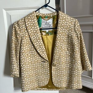 Cropped gold jacket